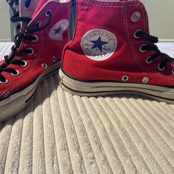 Converse Red High-Top Sneakers - Picture 2 of 12
